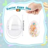 6 Pack 6 Inch Transparent Easter Eggs Clear White Jumbo