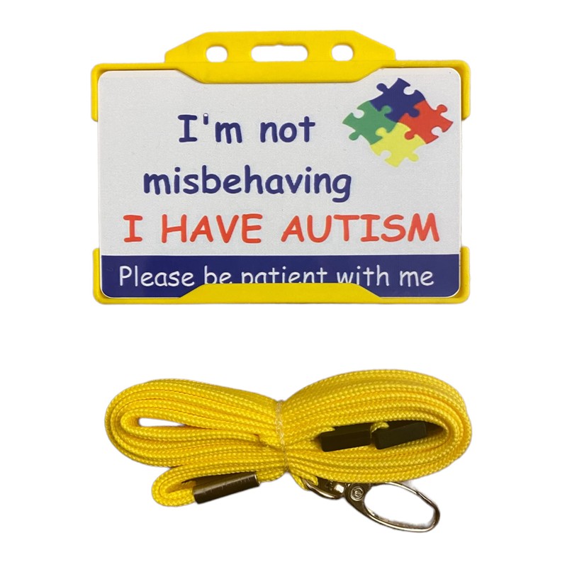 Im Not Misbehaving Autism Lanyard - Available in Seven Colours