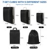 Packing Cubes, Compression Organisers Packing Bags Travel Packing Cubes for