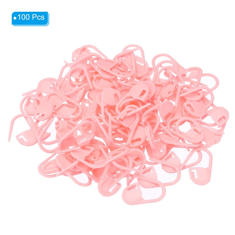 PATIKIL Crochet Stitch Markers, 100 Pack Plastic Knitting Markers Locking