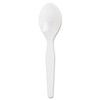 Genuine Joe Heavy/Medium Weight Plastic Spoon, White, 100 Count