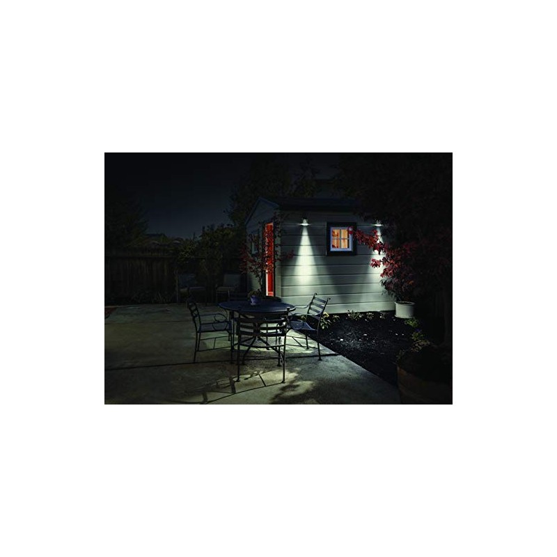 Luceco LED Solar Guardian Stainless Steel Wall Lantern with PIR