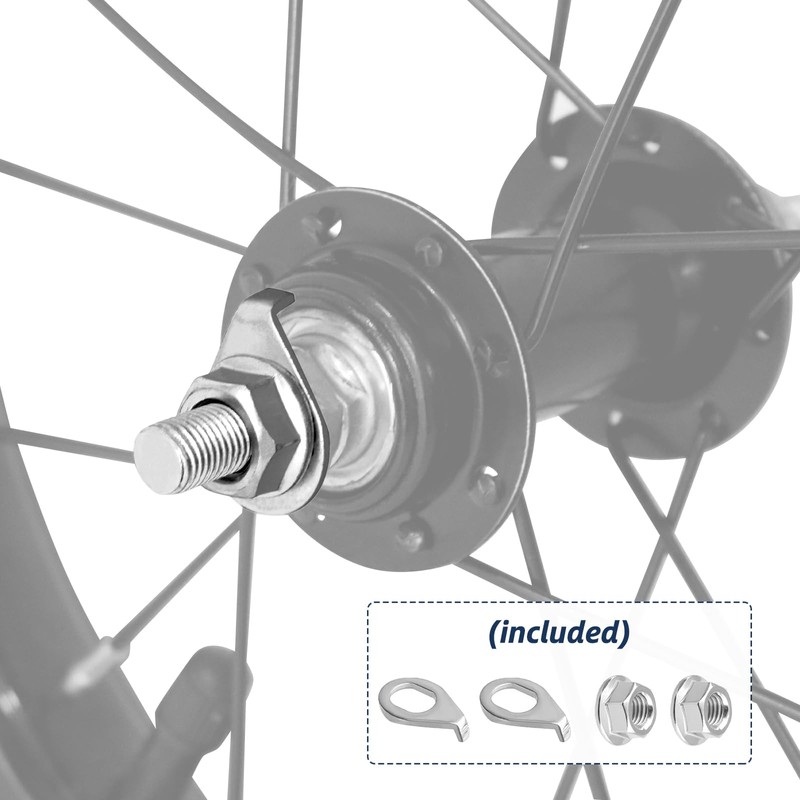 Exceedhub 20 Inch Kids Bike Front Wheels Replacement with Solid