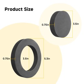 Z1210-57 Toilet Seal Gasket Replacement, 4-Inch Rear Outlet Neoprene Gasket for Wall Hung Toilets
