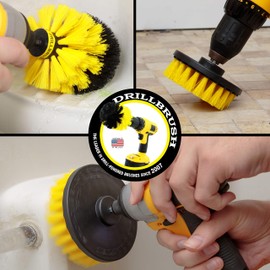 Drill Powered Rotary Scrub Brushes for Shower, Tub, Sink, Tile and Grout