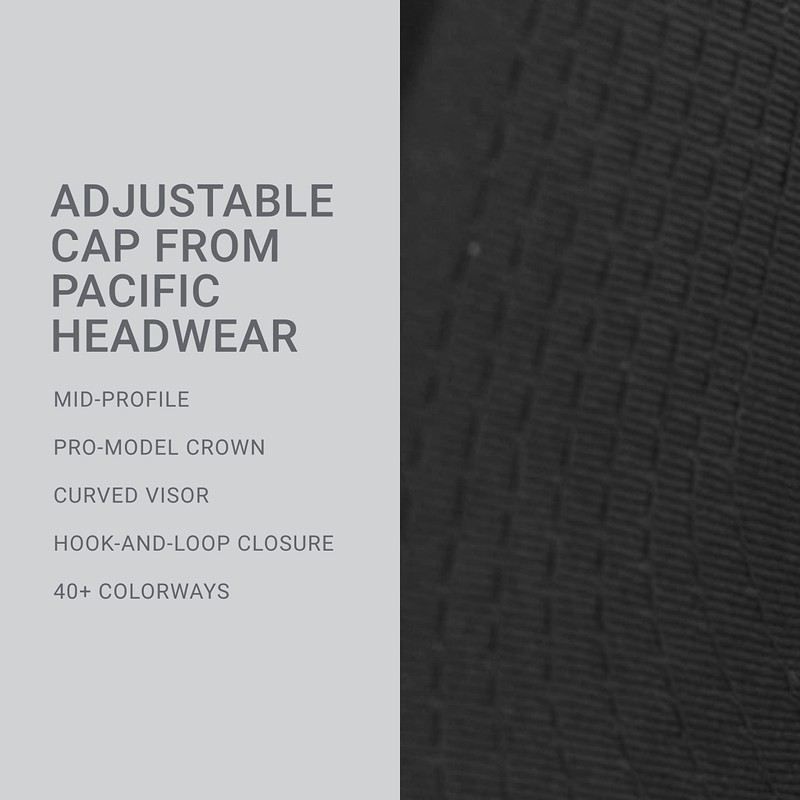 Pacific Headwear Standard Cotton-Poly Hook-and-Loop Adjustable Cap, Dark Green