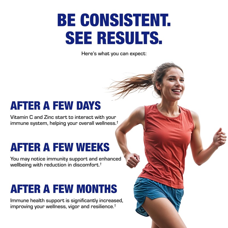 Zinc Lozenges with Vitamin C for Immune Support - High