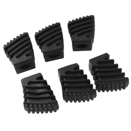 Yootones 6Pcs Black Drum Rack Rubber Feet Compatible with Drum Hardware Cymbal Stand Rack Bracket Percussion (S)