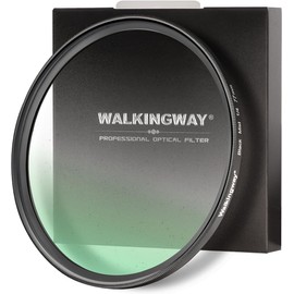 WalkingWay 77mm Black Diffusion 1/4 Filter Mist Dreamy Cinematic Effect Filter with Ultra Slim and Multicoating Optical Glass for Video/Vlog/Portrait Photography