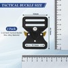 DEVPSISR 1-1/2 Inch Tactical Buckle Replacement 2 pack,Metal Buckle Clip