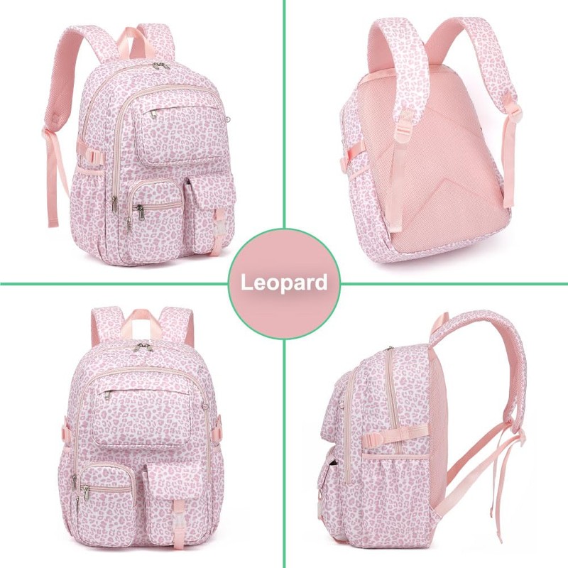 Girls Backpack for School, Teens Large Capacity Cute Lightweight Polyester