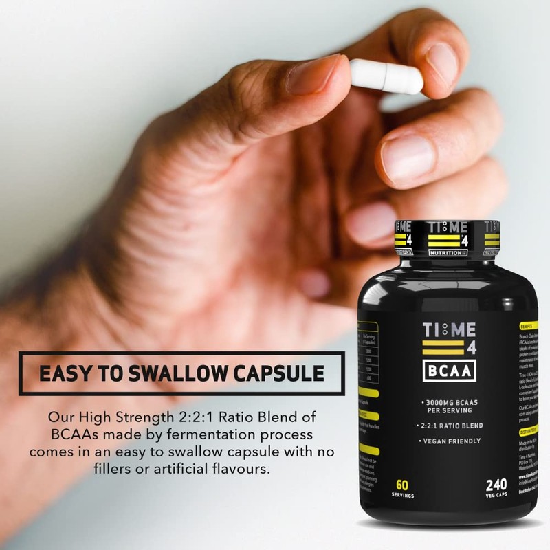 Time 4 BCAA - 240 Capsules High Strength Branch Chain