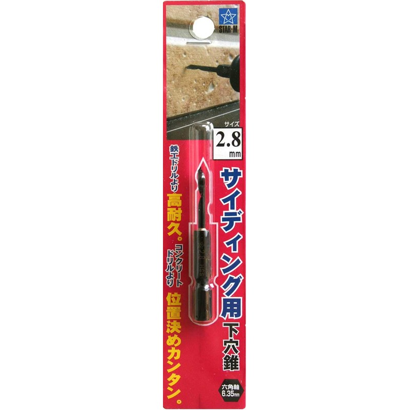 Star-M 75SD-028 Hex Shaft Drill Puncture for Siding, 0.1 inch