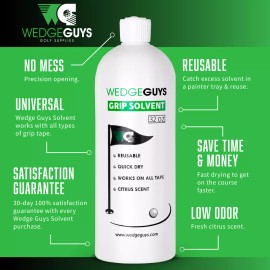 wedge guys NEW Wedge Guys Golf Grip Solvent for Regripping Golf Clubs 32/8/5 Ounce Options - 32 Ounces