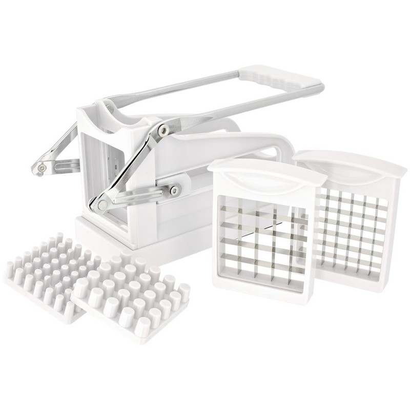 Judge TC257 Potato Chipper with 2 Cutters, White