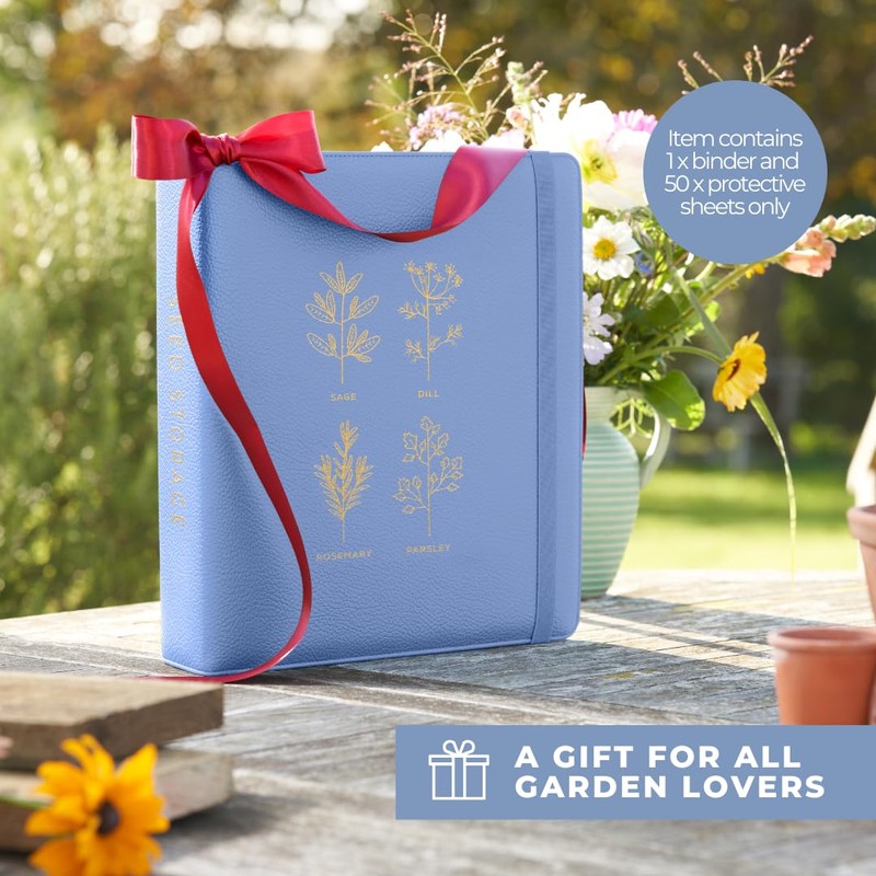 WILDGOOSE Seed Storage Organizer Binder - Seed Packet Organizer with