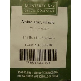Monterey Bay Spice Company Whole Anise Star 4 Oz.