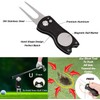 FINGER TEN Golf Divot Repair Tool Switchblade with Ball Marker