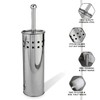 Toilet Brush & Holder, Stainless Steel Silver Chrome Colour |