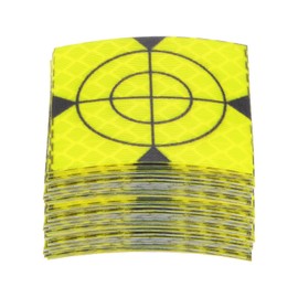 HARFINGTON 60pcs Survey Reflector Sheets 40x40mm Self-Adhesive Reflective Tape Survey Target Mark for Total Stations, Green