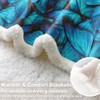 Sleepwish Blue Butterfly Sherpa Fleece Throw Blanket 3D Neon Butterflies