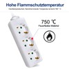 Extrastar 3/5 Metre Power Strip 3/4/5 Socket, White