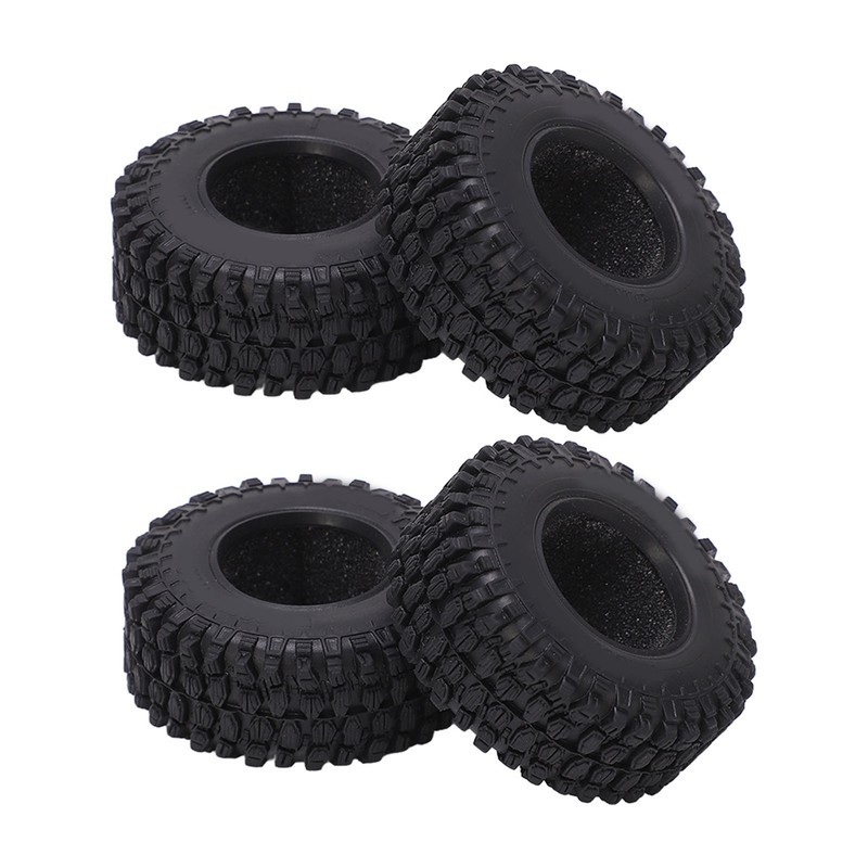4PCS RC Wheel Tire Rubber Tyre 51mm Diameter for Axial