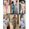 Ekouaer 2 Pack Womens Pajama Sets Short Sleeve Tops Jogger