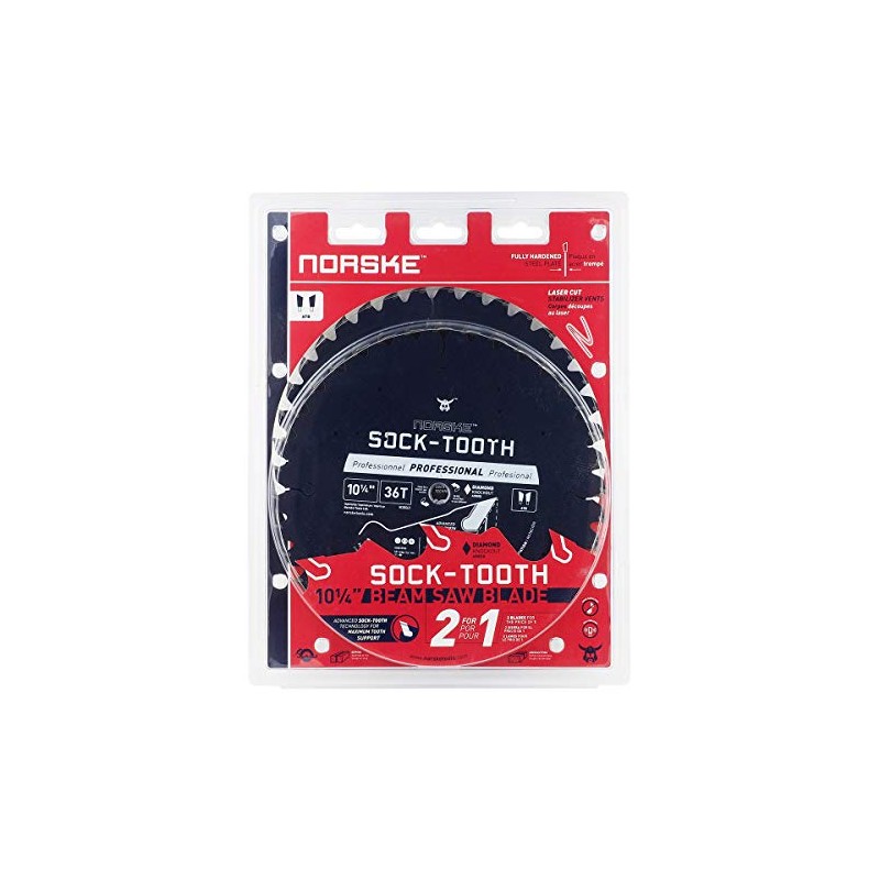 Norske Tools 10-1/4 inch by 36T Socktooth Beam Saw Blade