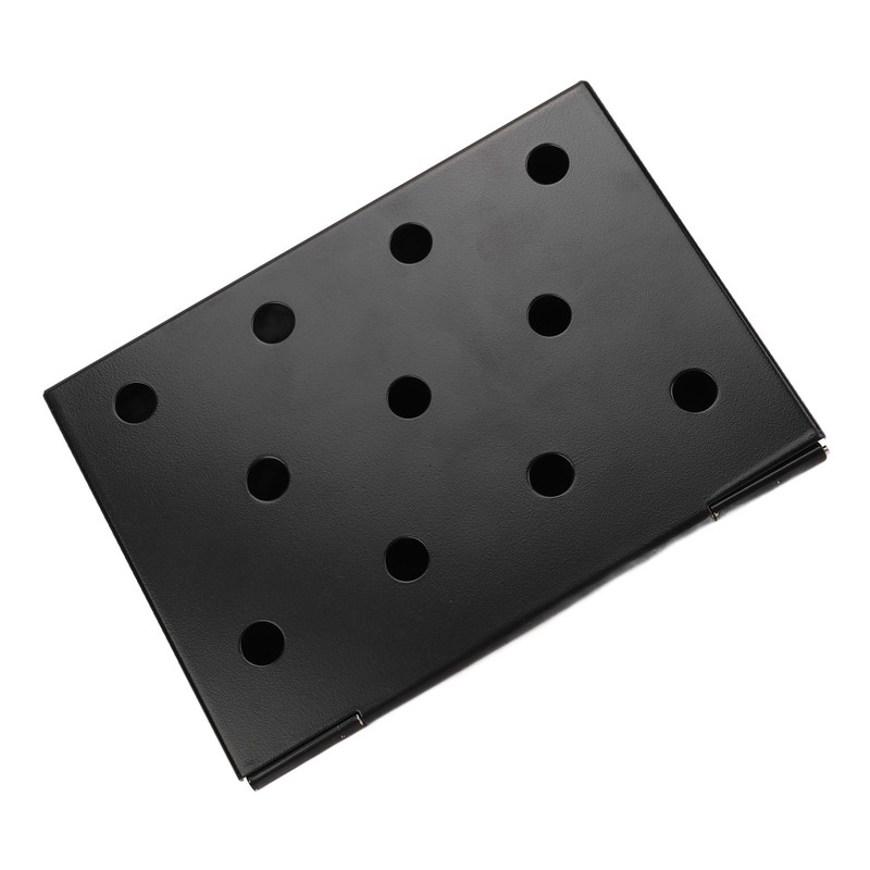 Smoker Box Black V Shape Stainless Steel Anti Stick Large