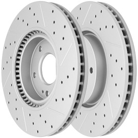 ACB ZONE Disc Brake Rotor Front Drilled and Slotted Vented Rotors for 2011 2012 2013 2014 Hyundai Sonata 2014 2015 2016 2017 Kia Rondo 2012-2016 Sportage