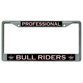 Professional Bull Riders Chrome License Plate Frame