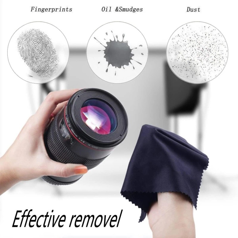 LifHap Extra Large Microfiber Cleaning Cloths(12"x 12") for Glasses or