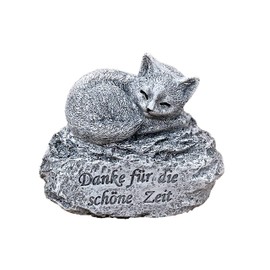 stoneandstyle Tombstone Cat Frost-Proof "Danke für d.schöne Zeit "Danke für d.schöne Zeit
