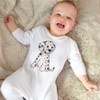 Azeeda 6-12 Month 'Dalmatian Puppy' Baby Romper Jumpsuit/Sleep Suit (SS00022305)