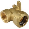 Agora-Tec® Brass Fitting Angle 90 Degree 25 mm to 3/4