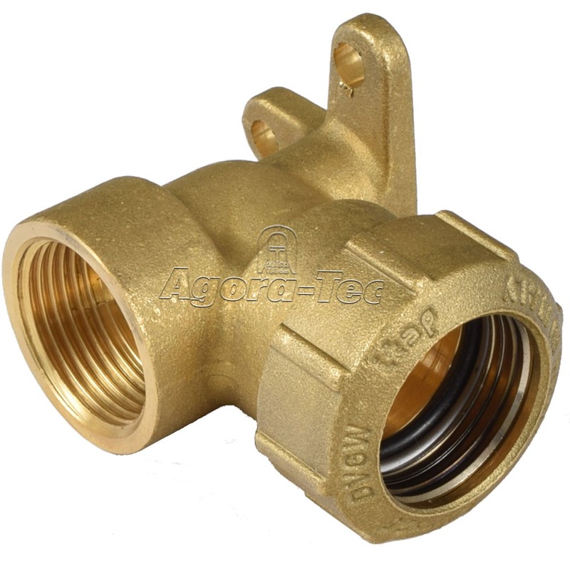 Agora-Tec® Brass Fitting Angle 90 Degree 25 mm to 3/4