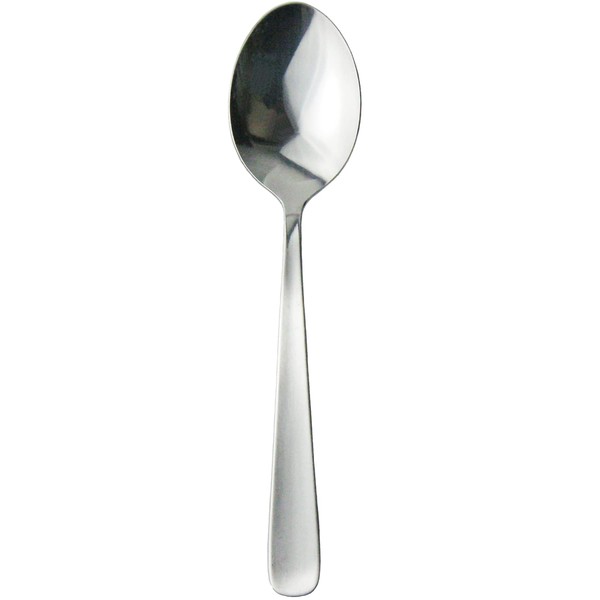 Nagao Lilac Dessert Spoon, 6.9 inches (17.4 cm), Commercial Use, Made in Japan