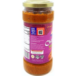 Rani Chili Chicken Curry Vegan Simmer Sauce (Ginger, Garlic, Tomatoes & Spices) 14oz (400g) Glass Jar ~ Easy to Use | Vegan | No Colors | All Natural | NON-GMO | Gluten Free | Indian Origin