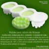 Mercader Digital Molde Silicón Jabón Masaje Artesanal Exfoliante Terapéutico