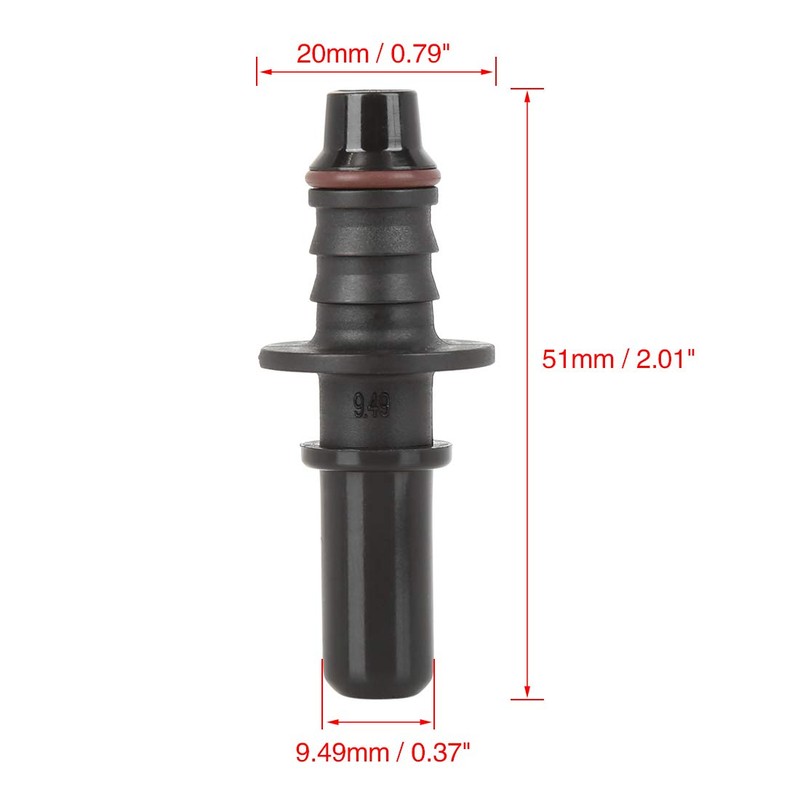 X AUTOHAUX 5pcs 9.49mm ID8 Car Fuel Line Hose Quick