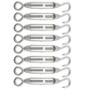 MTQY 8PCS M4 Swivel Screw Hook 3.3 to 5.7 Inch