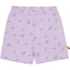 loud + proud Girls with Print, Made of Organic Cotton, GOTS Certified Casual Shorts, Lilac Pastel