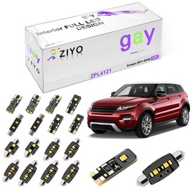 ZIYO ZPL4121 - (12 Bulbs) LED Interior Light Kit Replacement for Land Rover Range Rover Evoque 2011-2016, 6000K Xenon White Dome Light Bulbs Upgrade