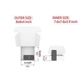 Lmuze Small Pink Shipping Boxes for Small Business Pack of 25-8x8x4 inches Cardboard Corrugated Mailer Boxes for Shipping Packaging Craft Gifts Giving Products