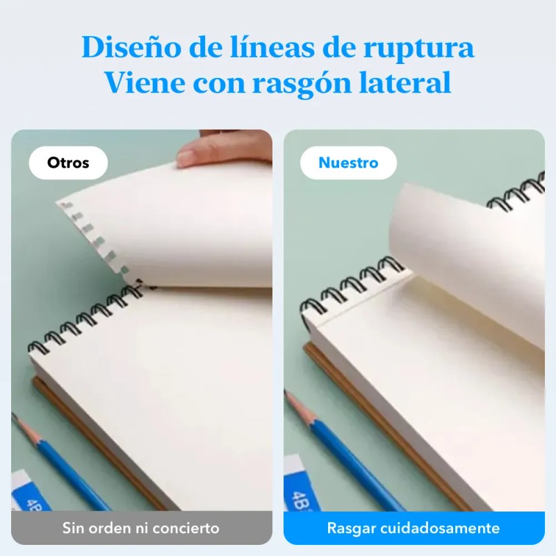 Cuaderno A4+ De Boceto Y Dibujo 200 Páginas Blank Sketchbook