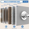 SUNALLY Shower Curtain Rod Adjustable 32-75 Inch, Spring Tension Shower