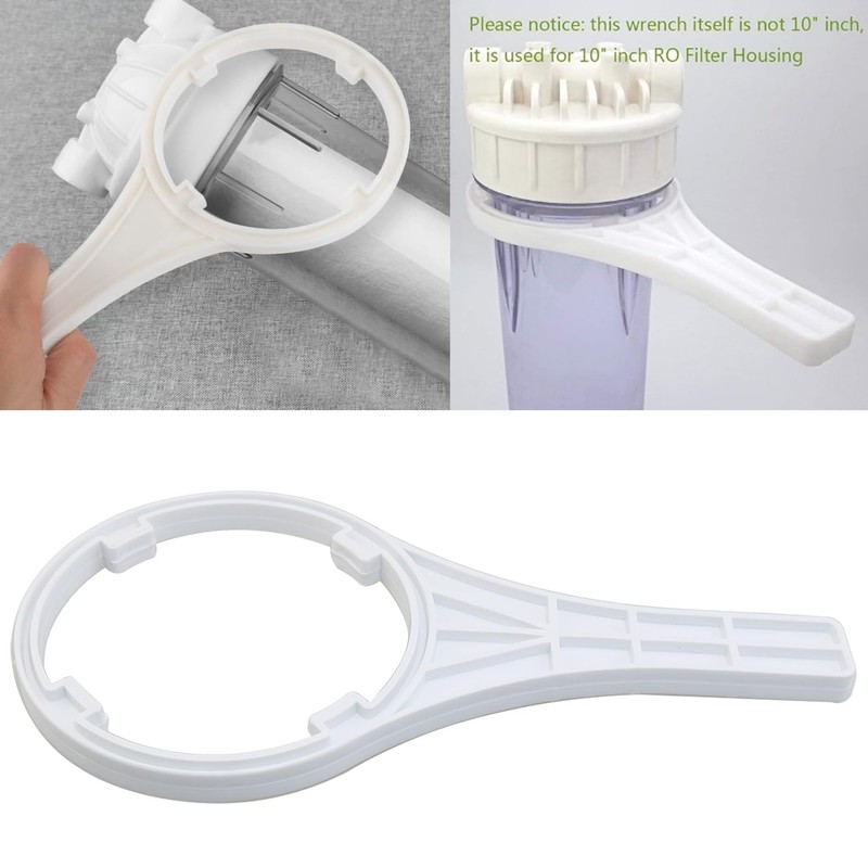 heyous Filter Housing Wrench Water Purifier Wrench White ABS Plastic