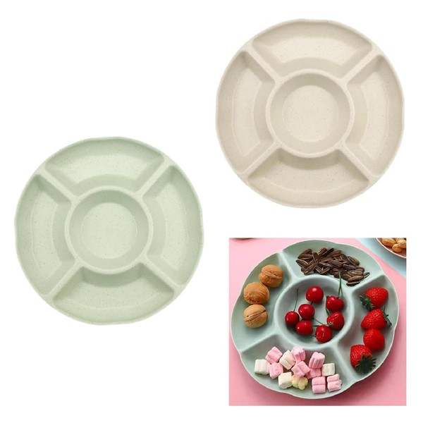 XUEHOU Snack Plates, Round Snack Bowl, Candy Bowl, Pack of