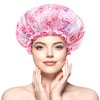 mikimini Shower Caps, Reusable Bath Shower Caps 2 Packs for